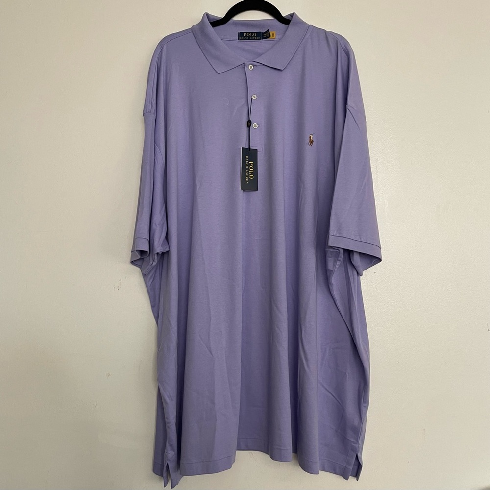 Polo Ralph Lauren Classic Fit Soft Touch Polo Shirt Purple Size 5XB